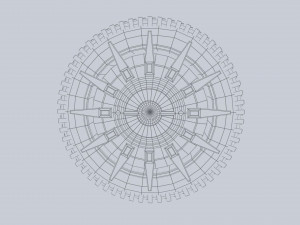 Scifi wheel 3D Model