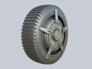 Scifi wheel Modelo 3D