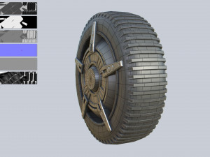 Scifi wheel 3D 模型
