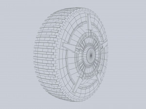 Scifi wheel 3D 模型