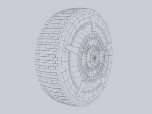 Scifi wheel 3D Model