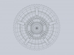 Scifi wheel 3D 模型
