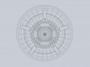Scifi wheel 3D Model