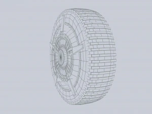 Scifi wheel 3D Model