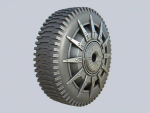 Scifi wheel collection 3D Model