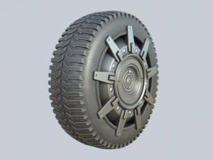 Scifi wheel collection 3D Model