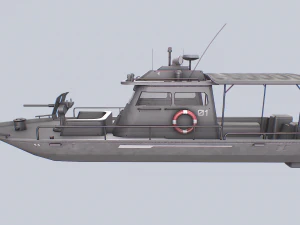 Maritime patrol vehicle 3D Model