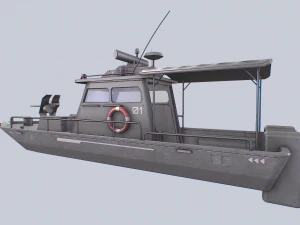 Maritime patrol vehicle 3D Model