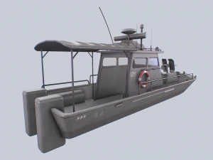 Maritime patrol vehicle 3D Model