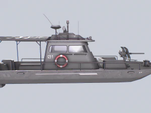Maritime patrol vehicle 3D Model