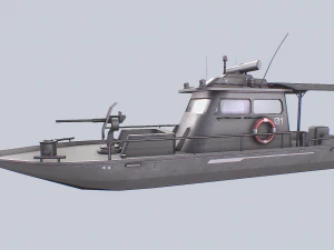 Maritime patrol vehicle 3D Model