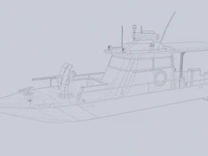 Maritime patrol vehicle 3D Model