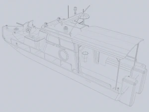 Maritime patrol vehicle 3D Model