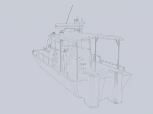 Maritime patrol vehicle 3D Model