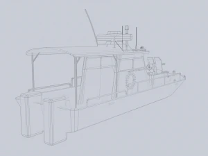 Maritime patrol vehicle 3D Model