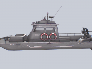 Maritime patrol vehicle 3D Model