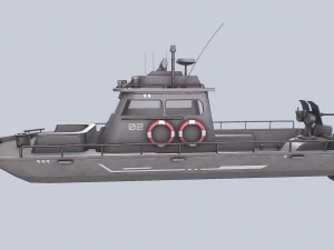 Maritime patrol vehicle 3D Model