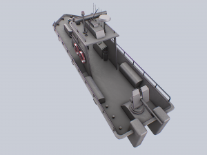 Maritime patrol vehicle 3D Model