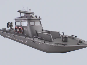 Maritime patrol vehicle 3D Model