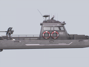 Maritime patrol vehicle 3D Model