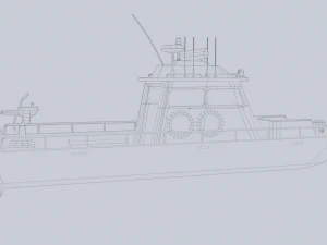Maritime patrol vehicle 3D Model