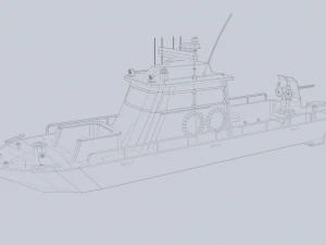 Maritime patrol vehicle 3D Model