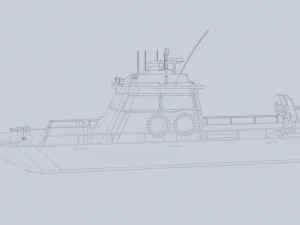 Maritime patrol vehicle 3D Model