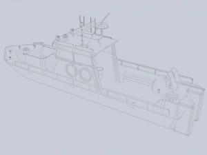 Maritime patrol vehicle 3D Model