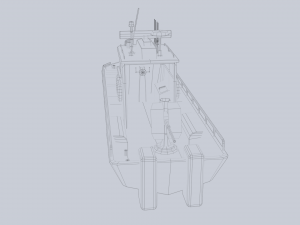 Maritime patrol vehicle 3D Model