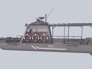 Maritime patrol vehicle Model 3D