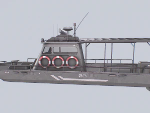 Maritime patrol vehicle 3D Model