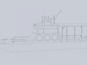 Maritime patrol vehicle Model 3D