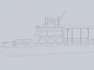 Maritime patrol vehicle 3D Model