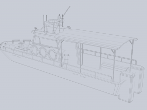 Maritime patrol vehicle Model 3D
