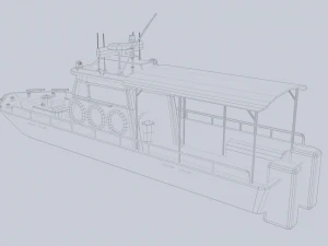 Maritime patrol vehicle 3D Model
