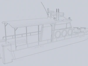 Maritime patrol vehicle 3D Model
