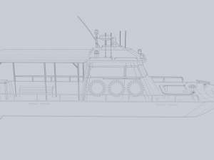 Maritime patrol vehicle Model 3D