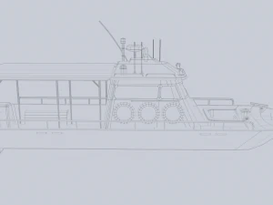 Maritime patrol vehicle 3D Model