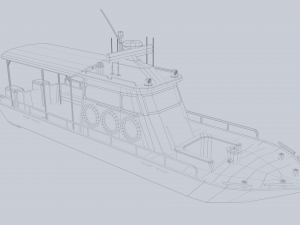 Maritime patrol vehicle Model 3D