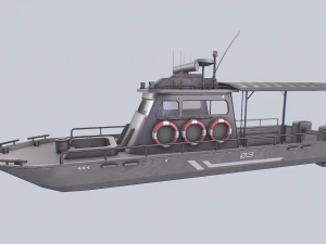 Maritime patrol vehicle collection 3D Model
