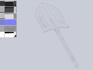 Combat shovel 3D Model