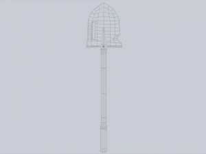 Combat shovel 3D Model