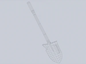 Combat shovel 3D Model