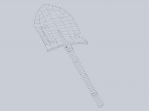Combat shovel 3Dモデル
