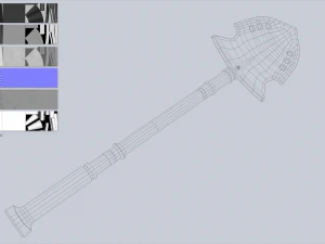 P&aacute; de combate Modelo 3D