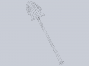 Combat shovel Modelo 3D
