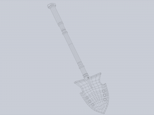 Combat shovel Modelo 3D