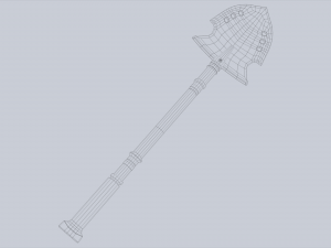 Combat shovel Modelo 3D