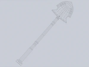 P&aacute; de combate Modelo 3D