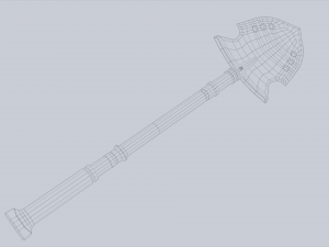 Combat shovel Modelo 3D
